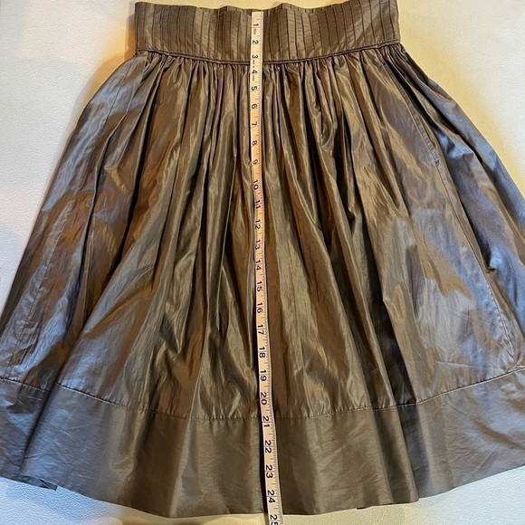 Zara Pleated Shimmer Charcoal Grey Skirt, Size Small - Picture 7 of 8